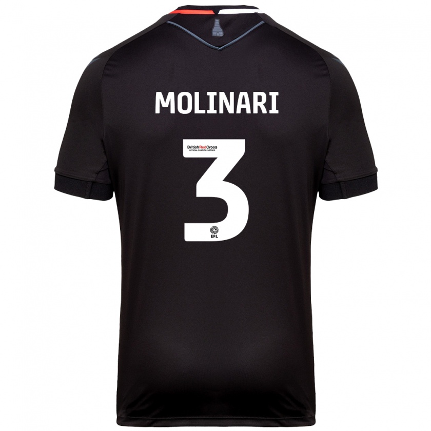 Kandiny Donna Maglia Lucia Molinari #3 Nero Kit Gara Away 2024/25 Maglietta