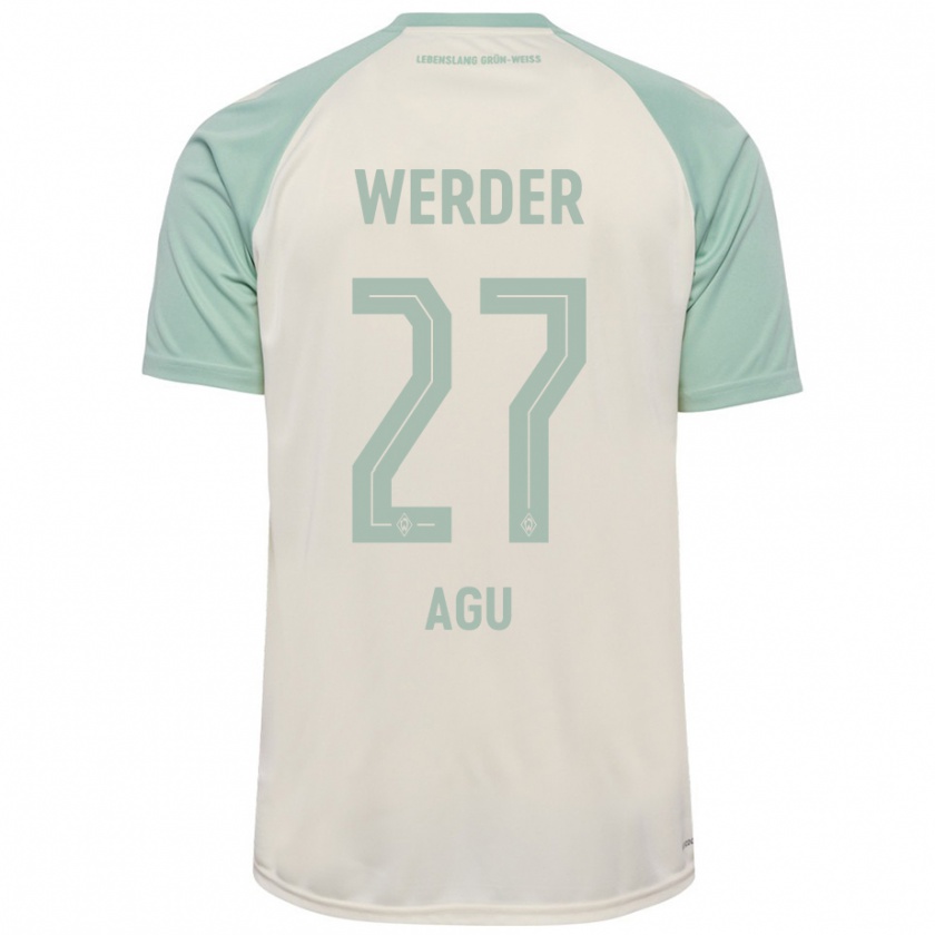 Kandiny Dames Felix Agu #27 Off-White Lichtgroen Uitshirt Uittenue 2024/25 T-Shirt