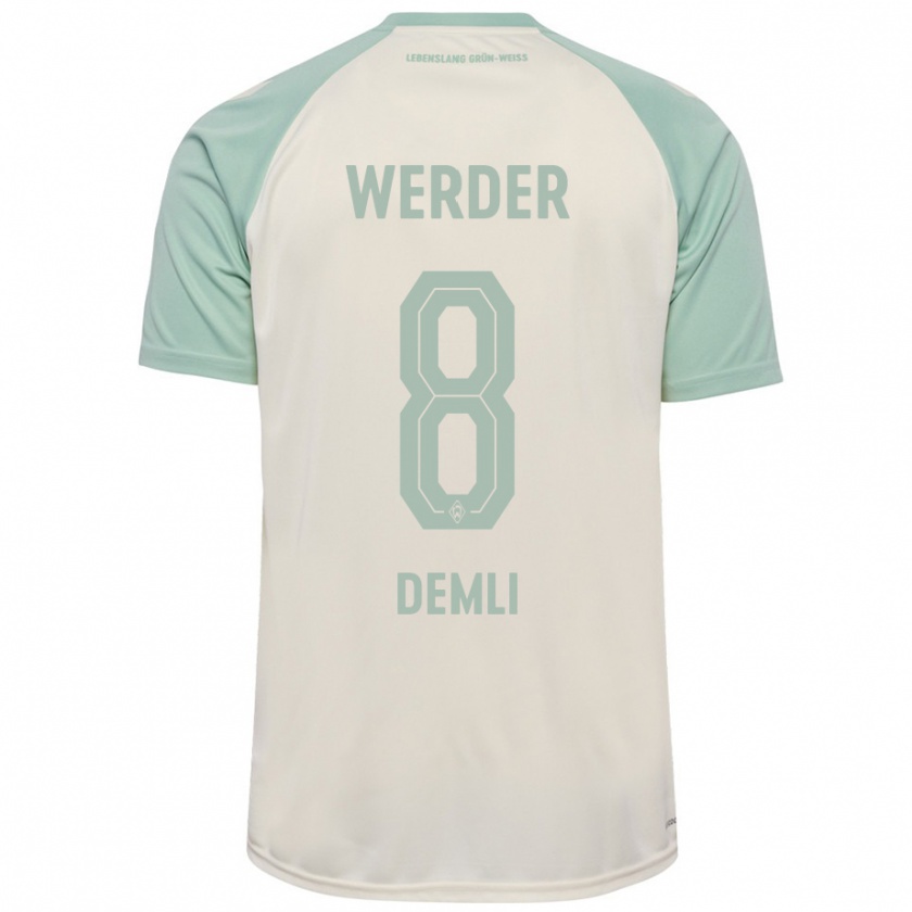 Kandiny Damen Barzan Demli #8 Cremeweiß Hellgrün Auswärtstrikot Trikot 2024/25 T-Shirt Österreich