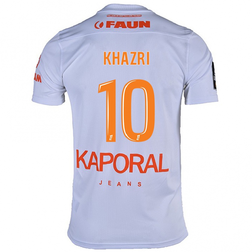 Kandiny Donna Maglia Wahbi Khazri #10 Bianco Kit Gara Away 2024/25 Maglietta