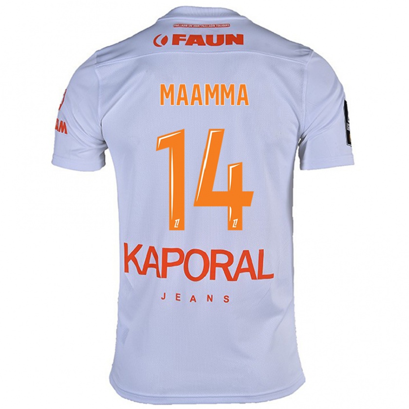 Kandiny Donna Maglia Othmane Maamma #14 Bianco Kit Gara Away 2024/25 Maglietta