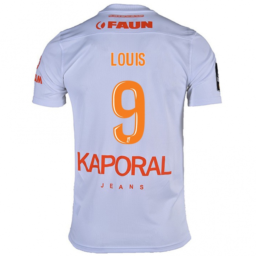 Kandiny Donna Maglia Kethna Louis #9 Bianco Kit Gara Away 2024/25 Maglietta