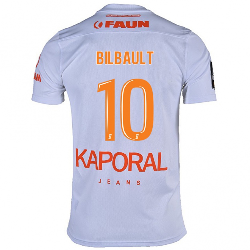 Kandiny Donna Maglia Charlotte Bilbault #10 Bianco Kit Gara Away 2024/25 Maglietta