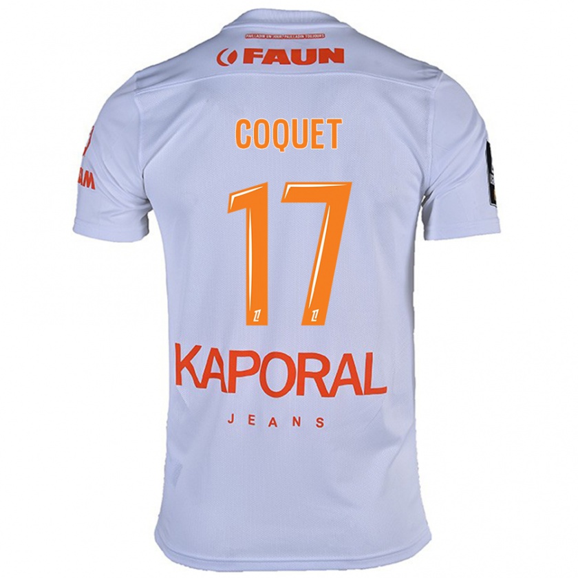 Kandiny Donna Maglia Judith Coquet #17 Bianco Kit Gara Away 2024/25 Maglietta