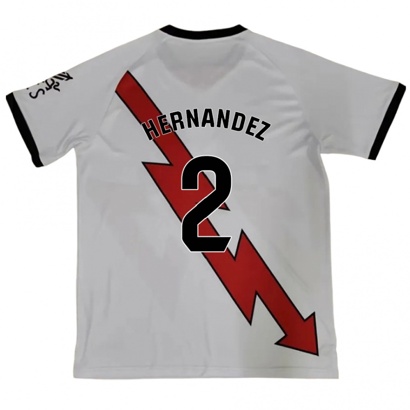 Kandiny Mujer Camiseta Marco Hernández #2 Rojo 2ª Equipación 2024/25 La Camisa México