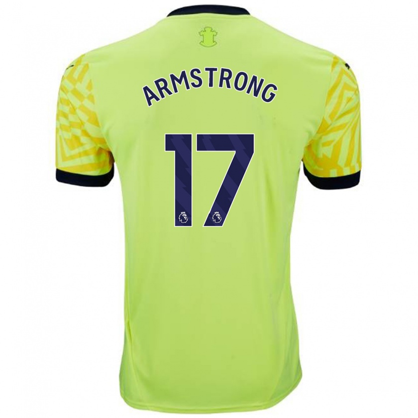 Kandiny Dames Stuart Armstrong #17 Geel Uitshirt Uittenue 2024/25 T-Shirt