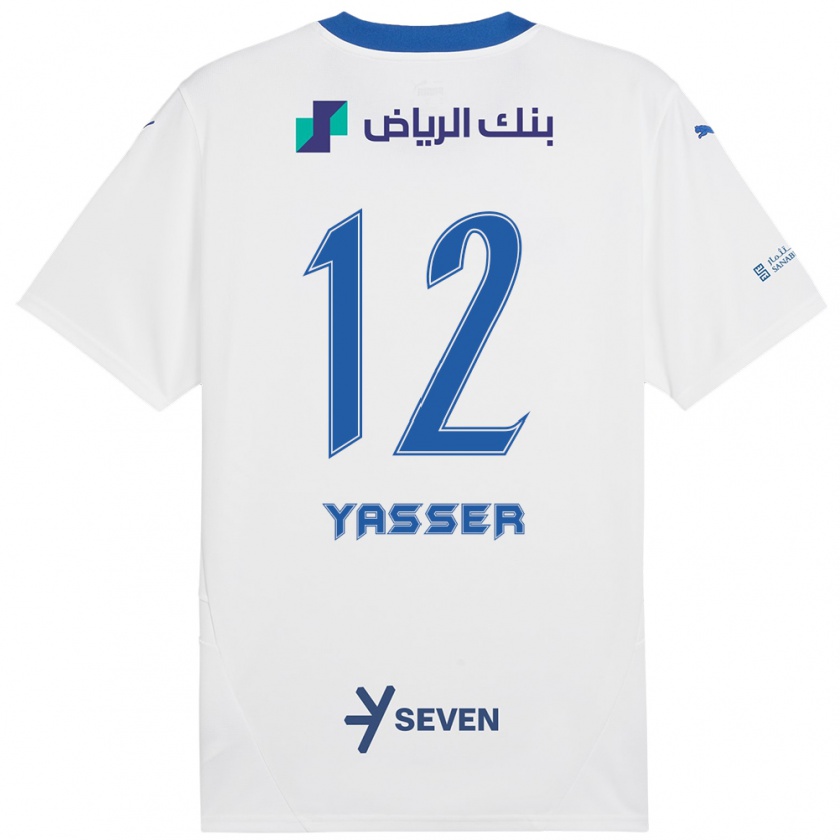 Kandiny Dames Yasser Al-Shahrani #12 Wit Blauw Uitshirt Uittenue 2024/25 T-Shirt