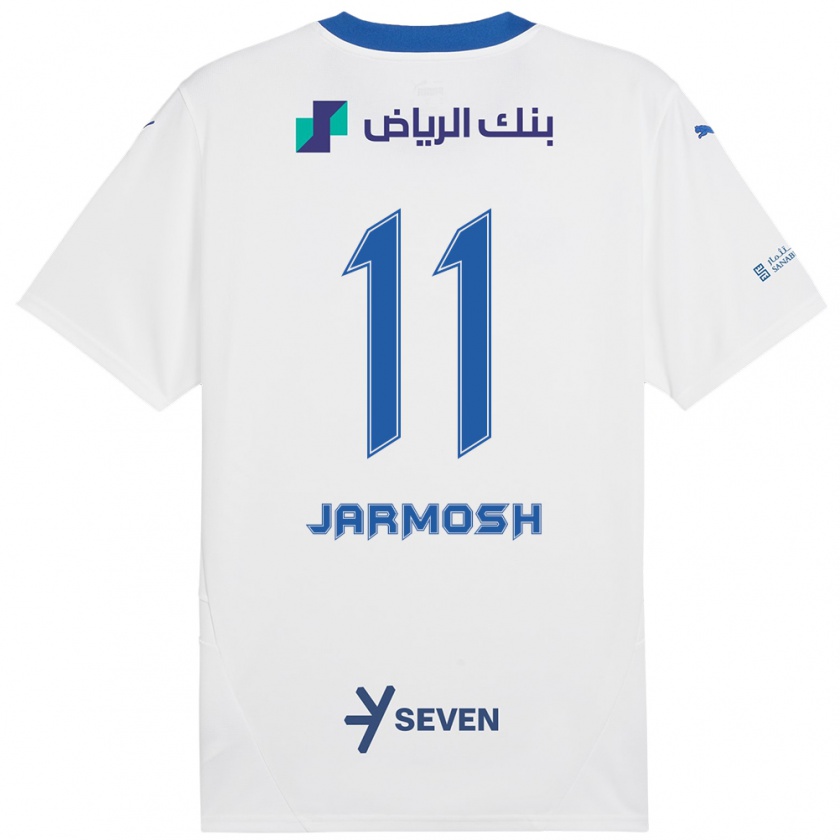 Kandiny Dames Abdulaziz Jarmosh #11 Wit Blauw Uitshirt Uittenue 2024/25 T-Shirt