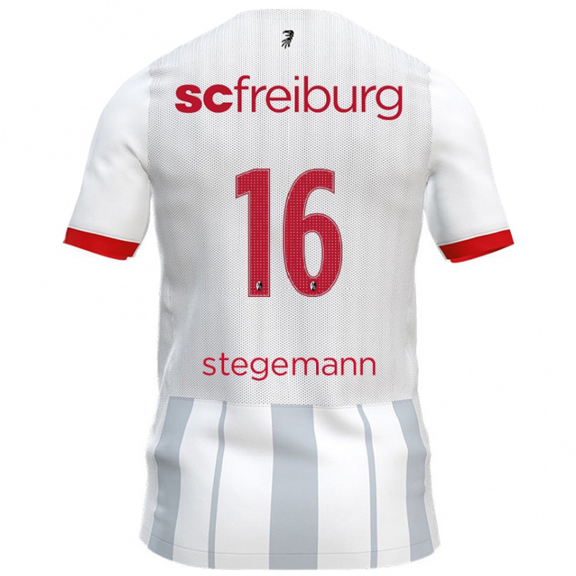 Kandiny Damen Greta Stegemann #16 Weiß Grau Auswärtstrikot Trikot 2024/25 T-Shirt Österreich