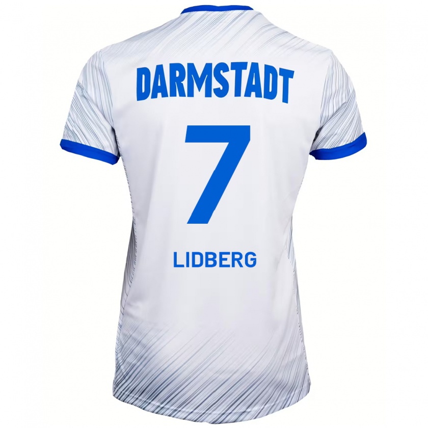 Kandiny Damen Isac Lidberg #7 Weiß Blau Auswärtstrikot Trikot 2024/25 T-Shirt Österreich