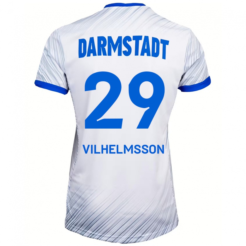 Kandiny Damen Oscar Vilhelmsson #29 Weiß Blau Auswärtstrikot Trikot 2024/25 T-Shirt Österreich