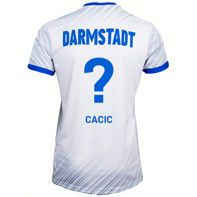 Kandiny Damen Antonio Cacic #0 Weiß Blau Auswärtstrikot Trikot 2024/25 T-Shirt Österreich