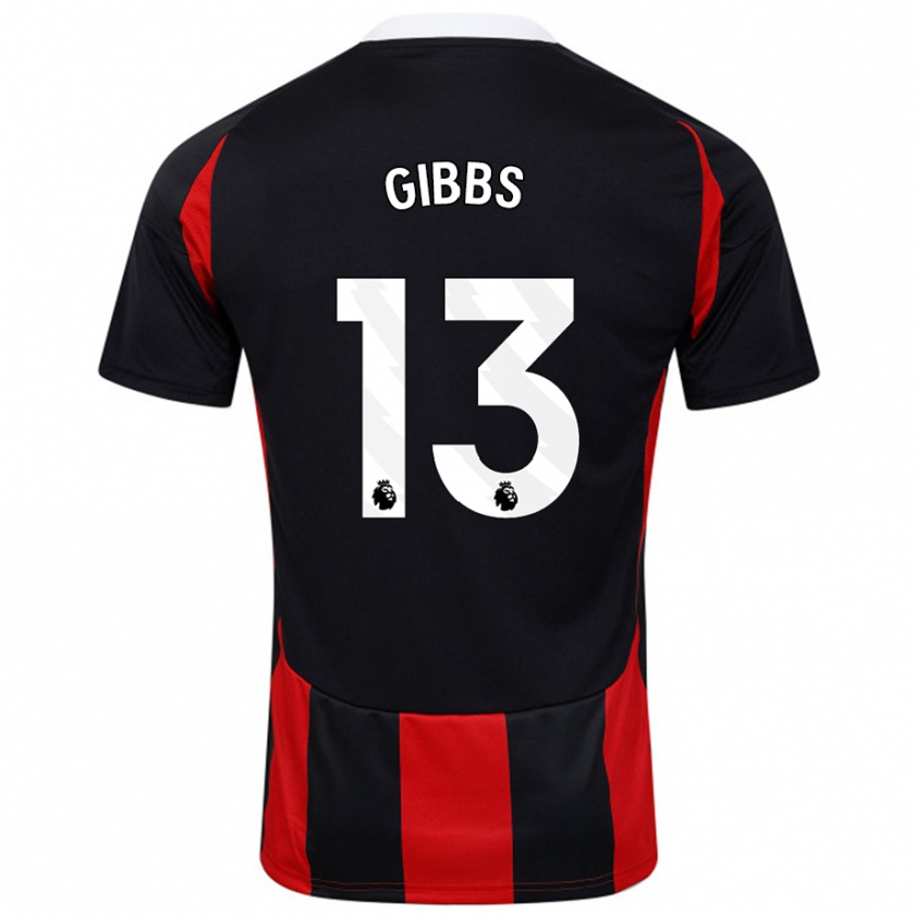 Kandiny Damen Frankie Gibbs #13 Schwarz Rot Auswärtstrikot Trikot 2024/25 T-Shirt Österreich