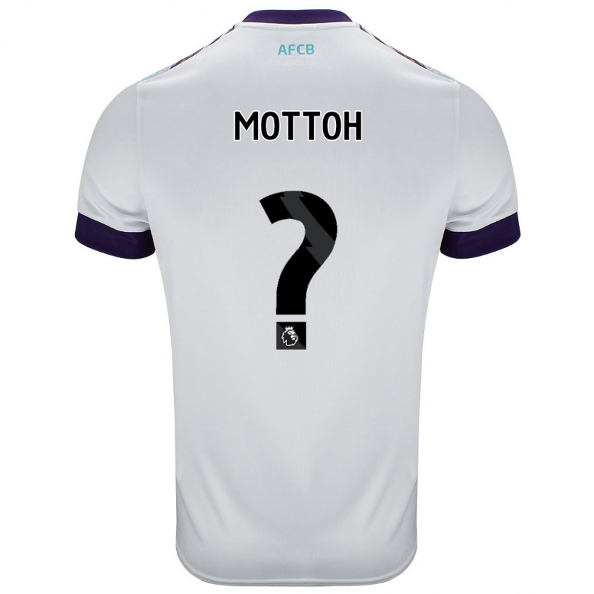 Kandiny Donna Maglia Koby Mottoh #0 Bianco Verde Viola Kit Gara Away 2024/25 Maglietta