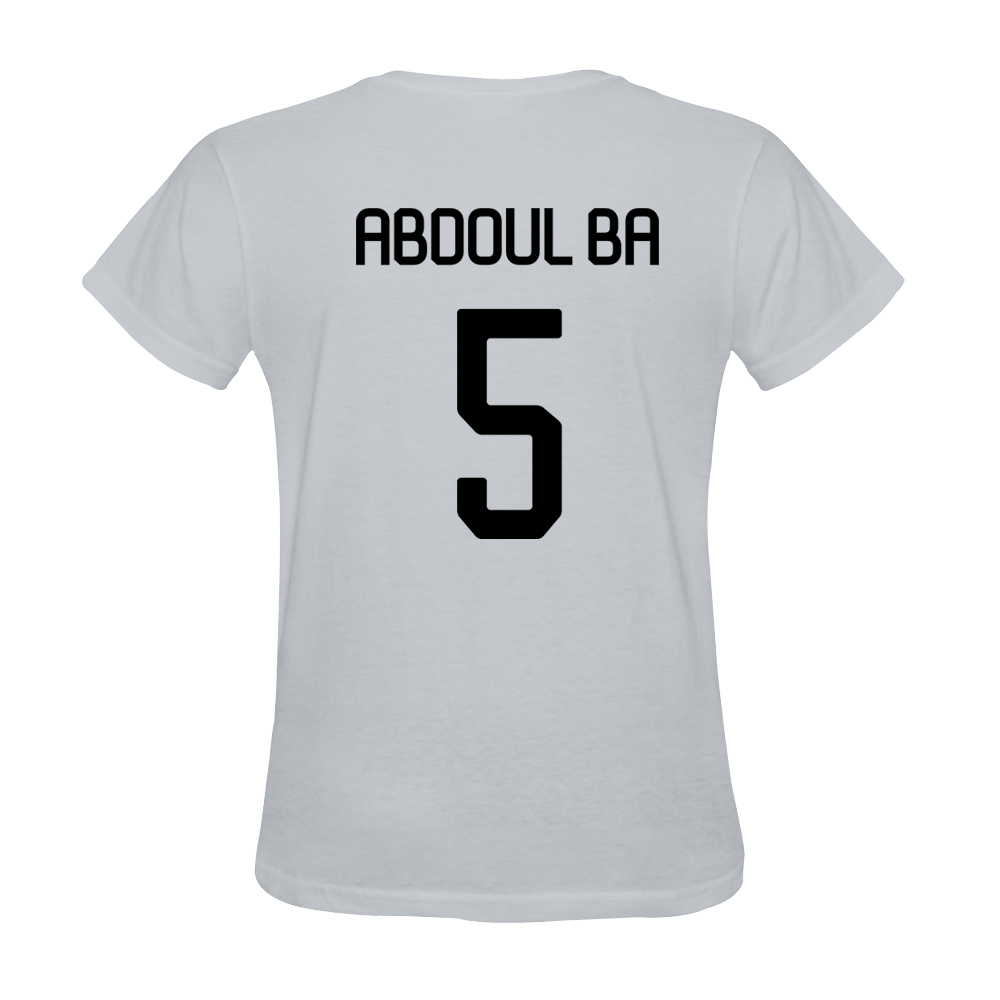 Mens Abdoul Ba #5 White Jersey T-shirt