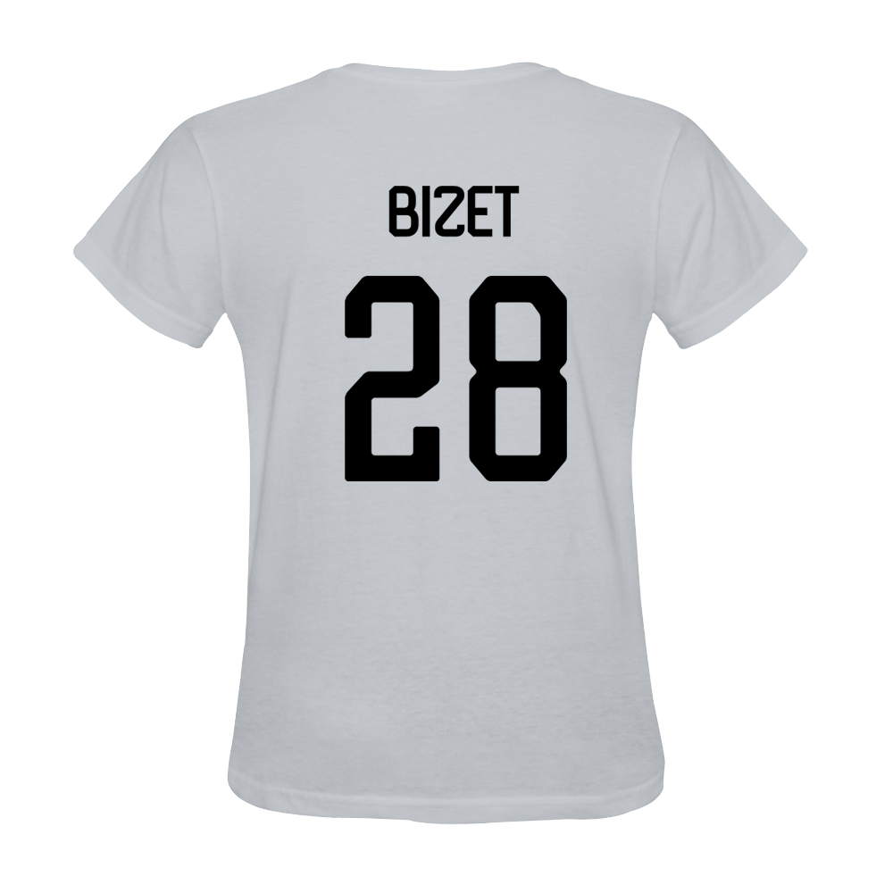 Heren Nathan Bizet #28 Wit Uitshirt T-shirt