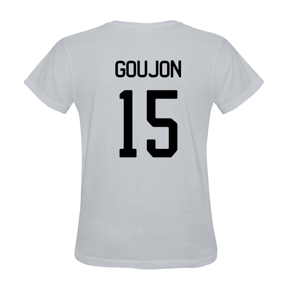 Mens Loic Goujon #15 White Jersey T-shirt