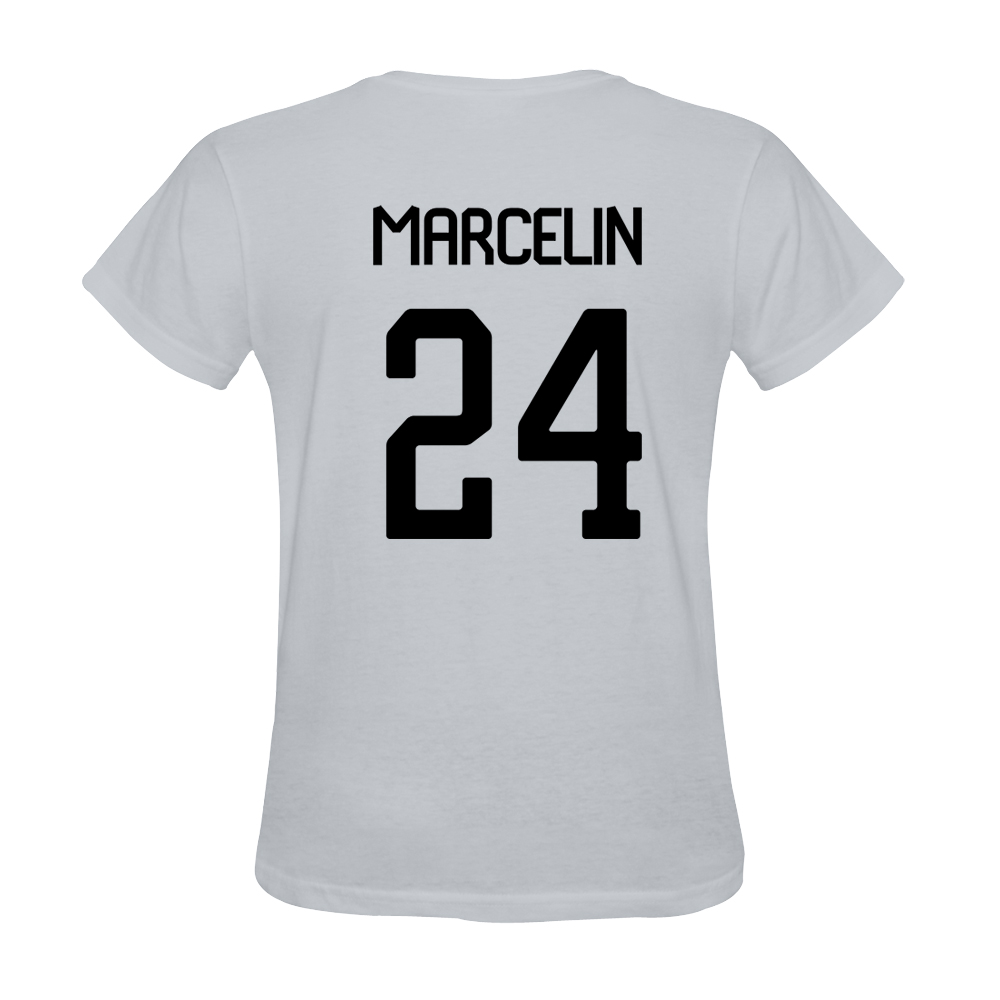 Mens Jean Marcelin #24 White Jersey T-shirt