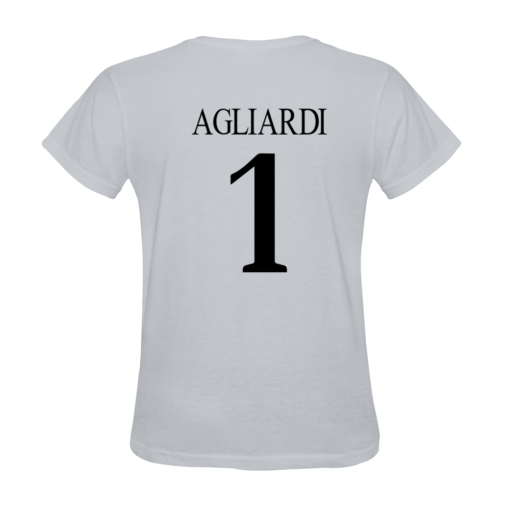 Mens Federico Agliardi #1 White Jersey T-shirt