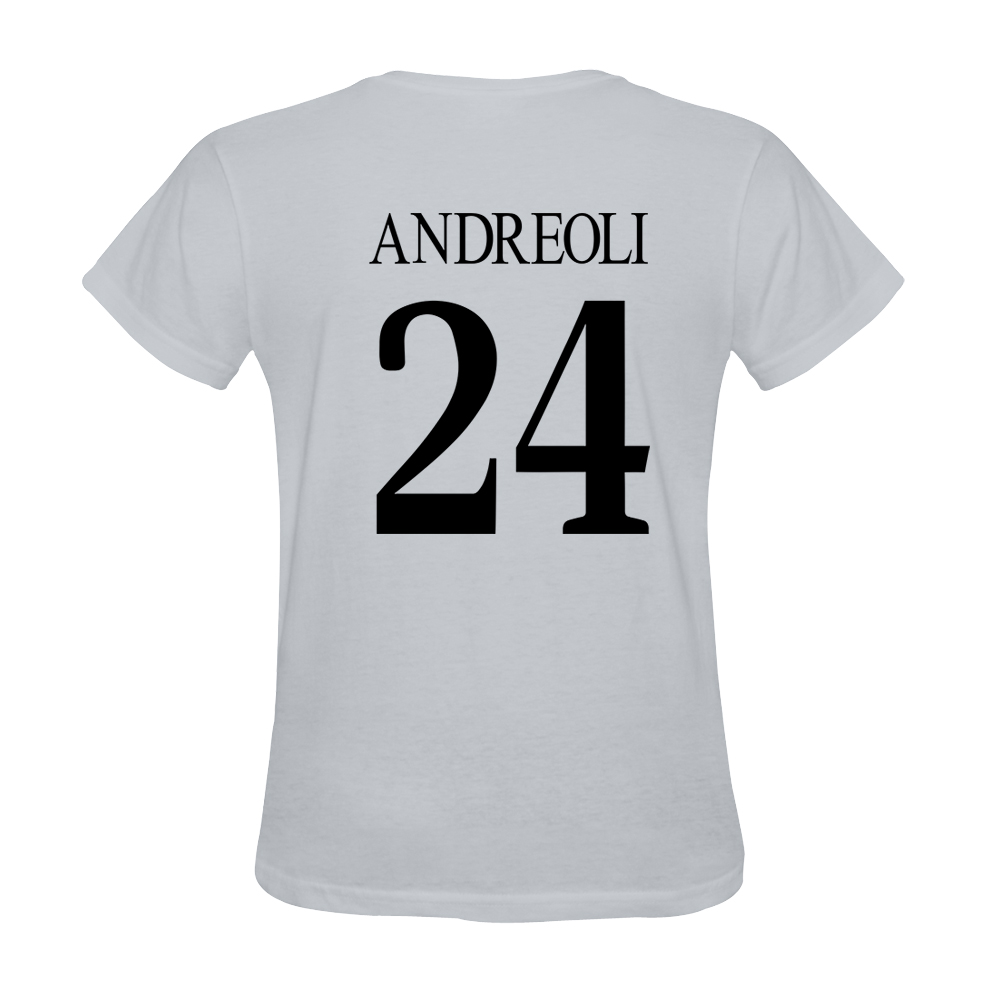 Mens Nicola Andreoli #24 White Jersey T-shirt