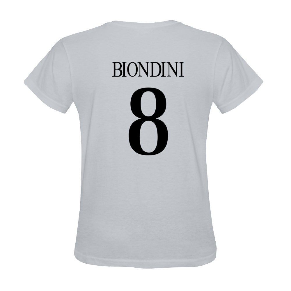 Mens Davide Biondini #8 White Jersey T-shirt