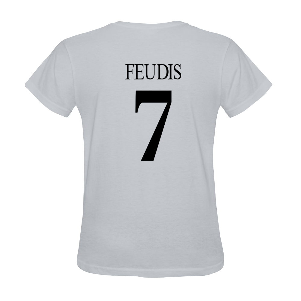 Mens Giuseppe de Feudis #7 White Jersey T-shirt