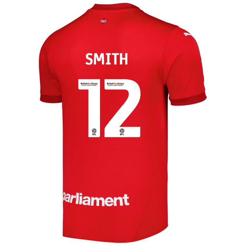 Kandiny Niño Camiseta Jackson Smith #12 Rojo 1ª Equipación 2024/25 La Camisa México