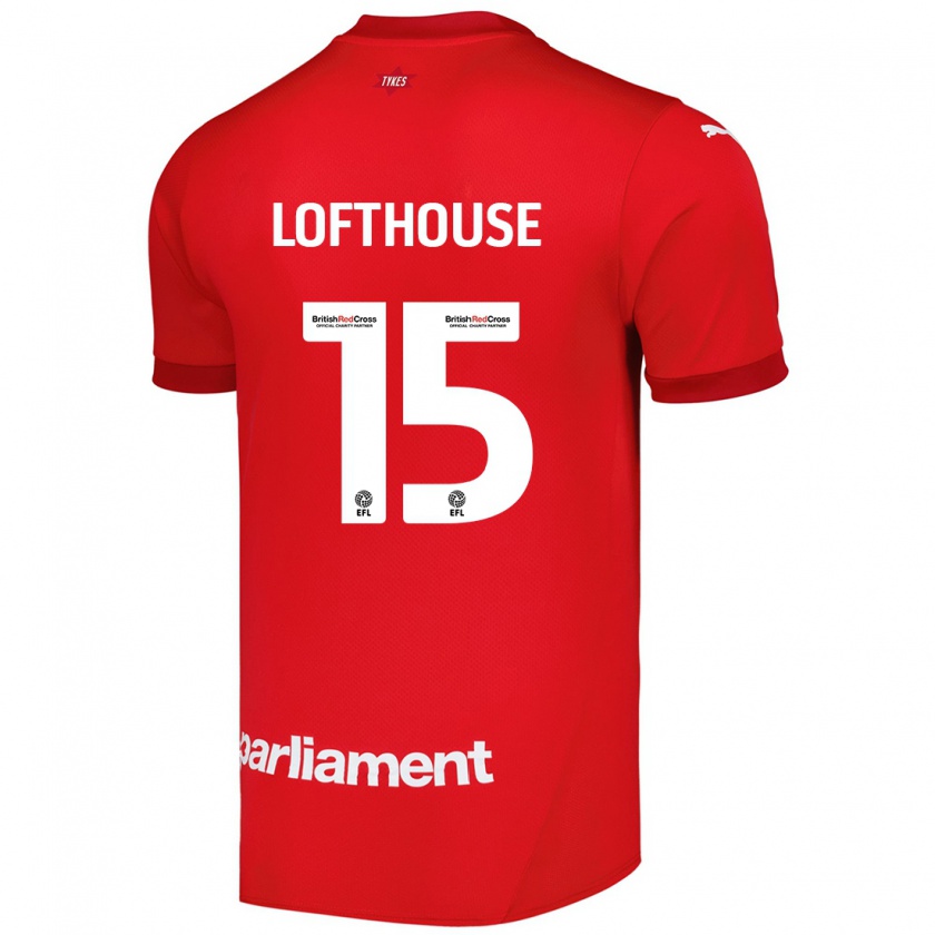 Kandiny Niño Camiseta Kyran Lofthouse #15 Rojo 1ª Equipación 2024/25 La Camisa