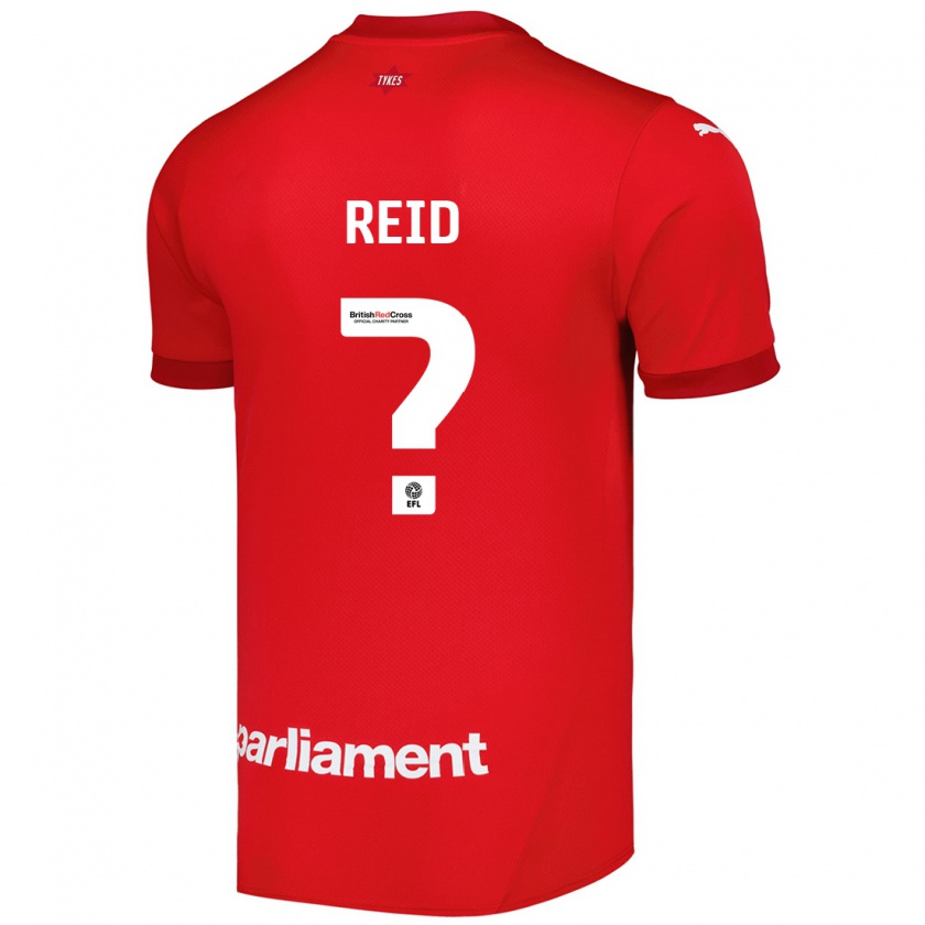 Kandiny Niño Camiseta Kallum Reid #0 Rojo 1ª Equipación 2024/25 La Camisa