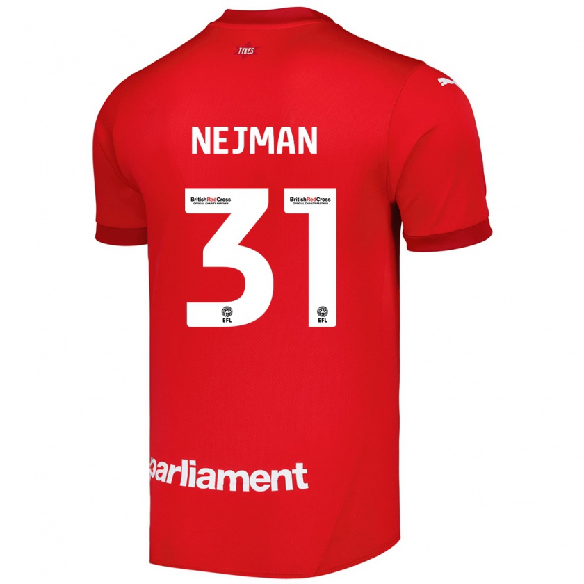 Kandiny Niño Camiseta Harrison Nejman #31 Rojo 1ª Equipación 2024/25 La Camisa