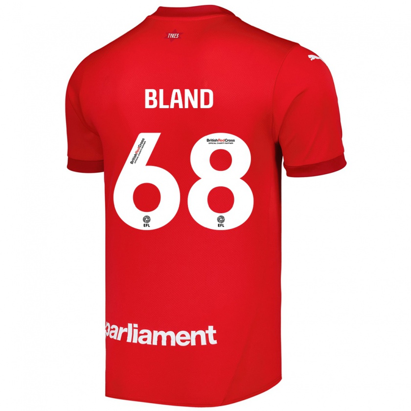 Kandiny Bambino Maglia Jonathan Bland #68 Rosso Kit Gara Home 2024/25 Maglietta