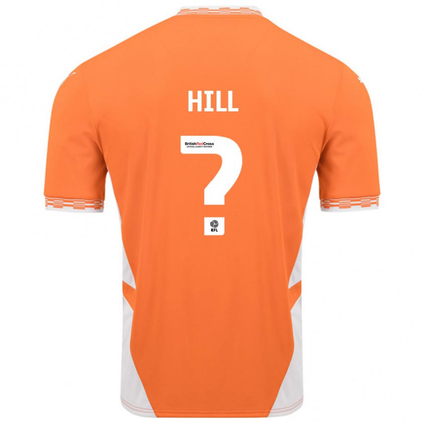 Kandiny Niño Camiseta Tyler Hill #0 Naranja Blanco 1ª Equipación 2024/25 La Camisa