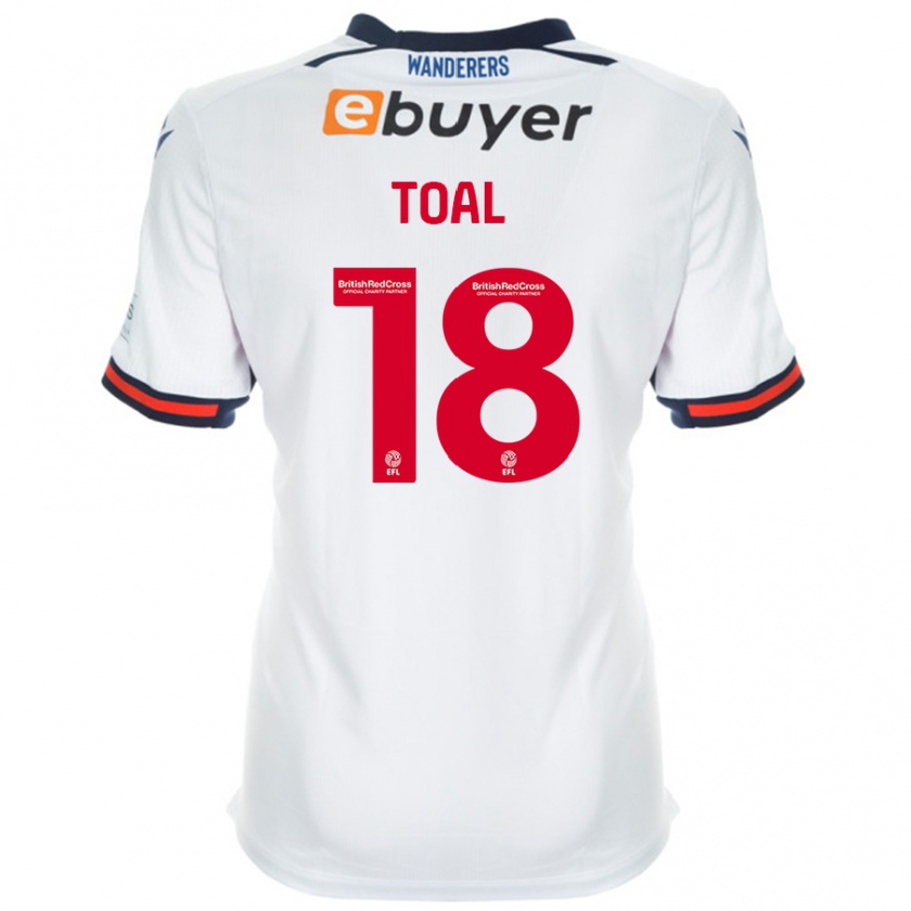 Kandiny Niño Camiseta Eoin Toal #18 Blanco 1ª Equipación 2024/25 La Camisa México