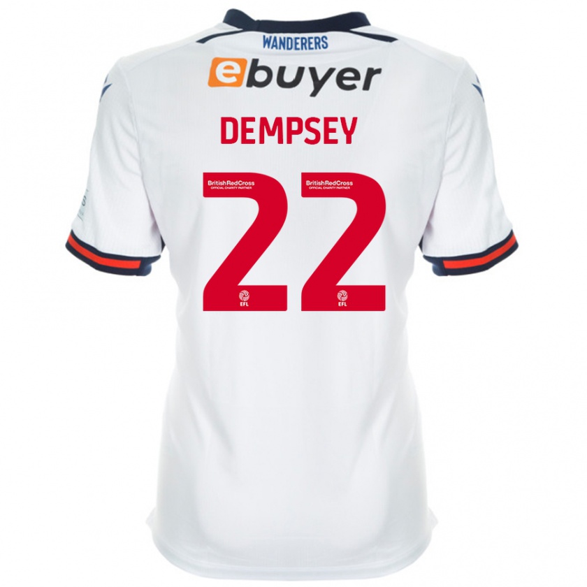 Kandiny Niño Camiseta Kyle Dempsey #22 Blanco 1ª Equipación 2024/25 La Camisa México