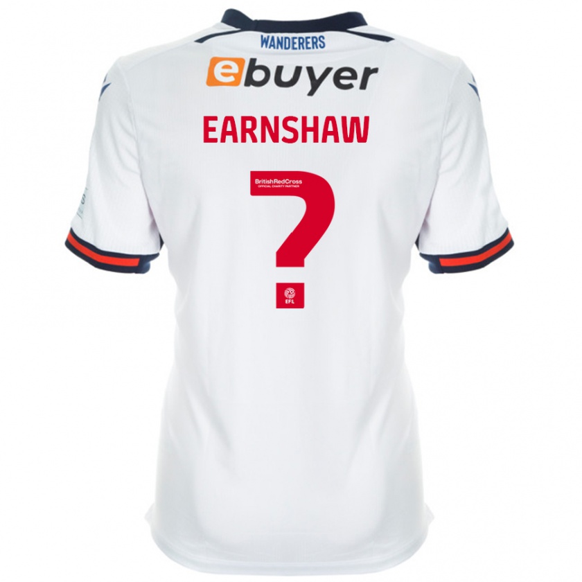 Kandiny Bambino Maglia Lucy Earnshaw #0 Bianco Kit Gara Home 2024/25 Maglietta