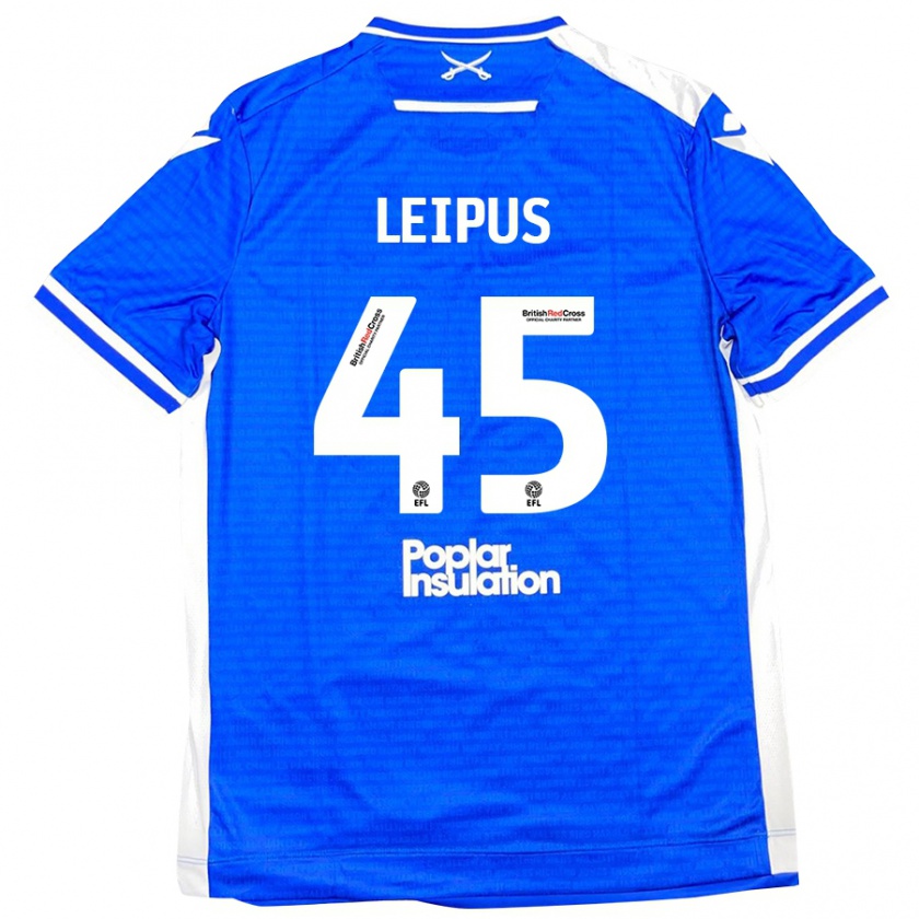 Kandiny Bambino Maglia Brooklyn Leipus #45 Blu Bianco Kit Gara Home 2024/25 Maglietta