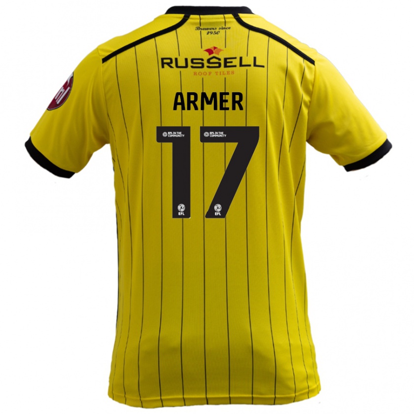 Kandiny Niño Camiseta Jack Armer #17 Amarillo 1ª Equipación 2024/25 La Camisa