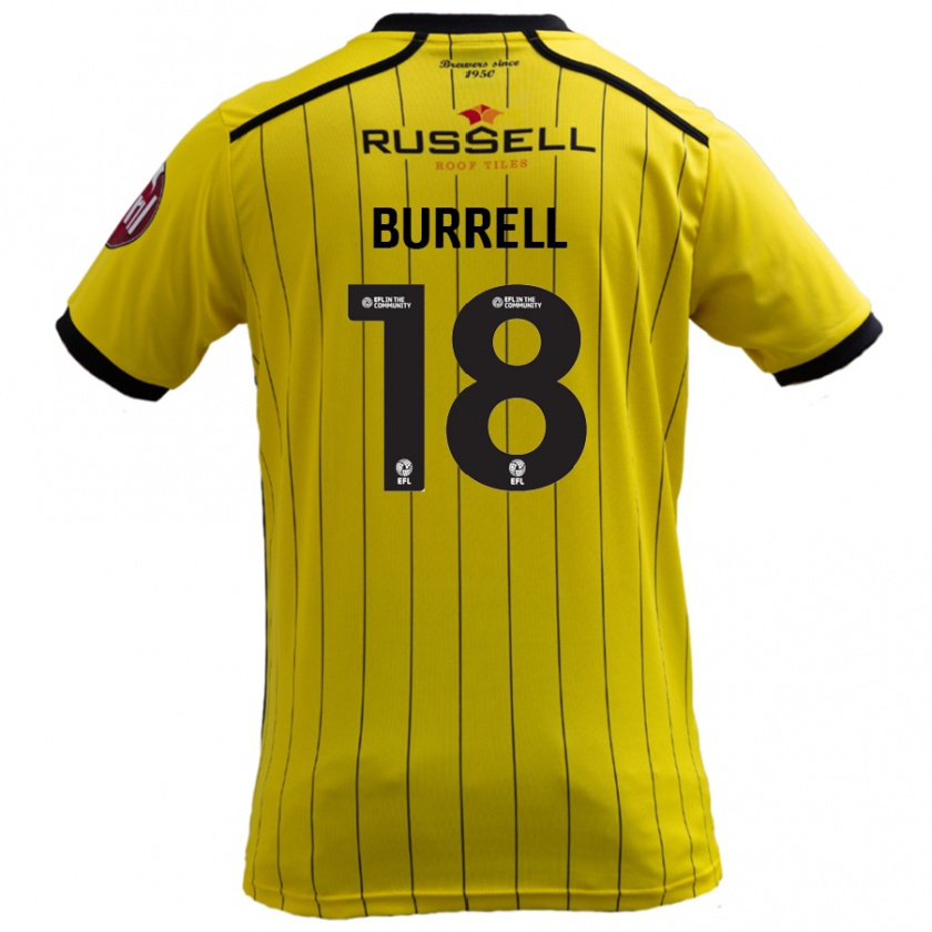 Kandiny Criança Camisola Rumarn Burrell #18 Amarelo Principal 2024/25 Camisa Brasil