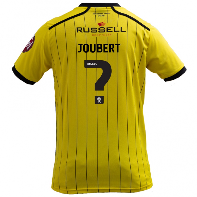 KandinyキッズLucas Joubert#0黄ホームシャツ2024/25ジャージーユニフォーム