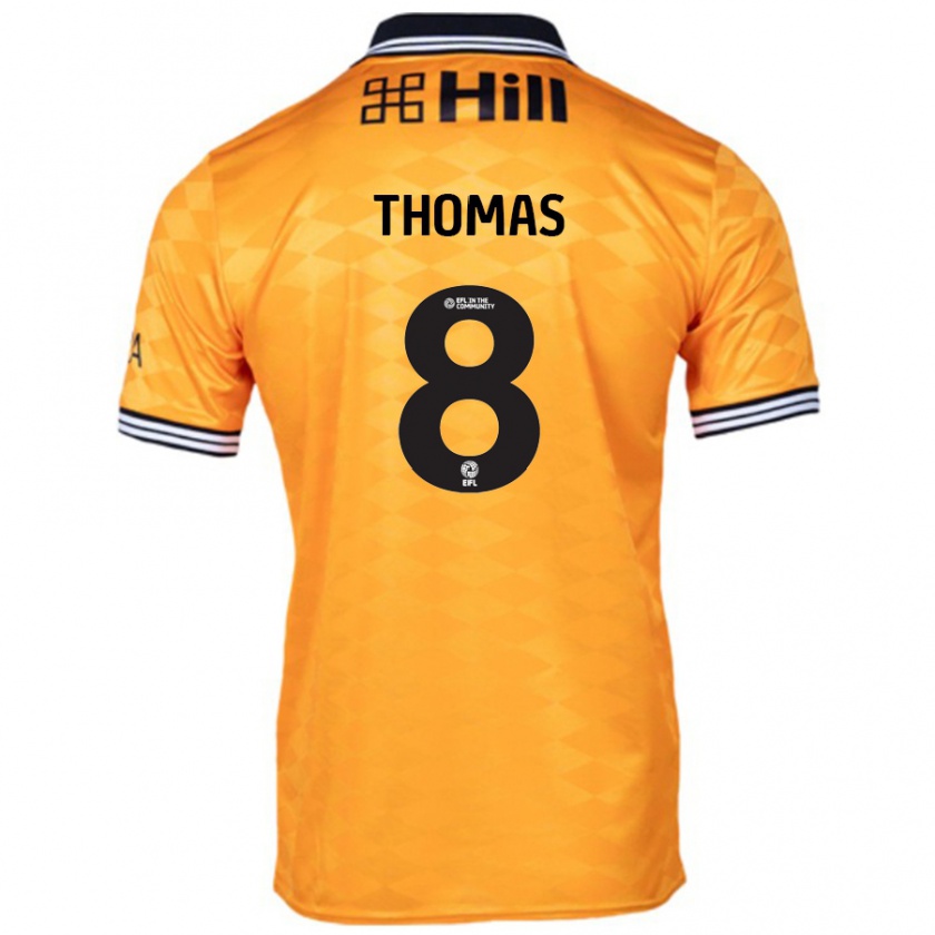 Kandiny Niño Camiseta George Thomas #8 Naranja 1ª Equipación 2024/25 La Camisa