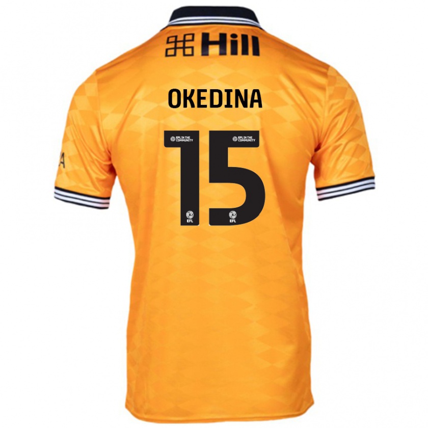 Kandiny Kinderen Jubril Okedina #15 Oranje Thuisshirt Thuistenue 2024/25 T-Shirt België