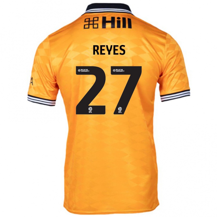 Kandiny Kinder Vicente Reyes #27 Orange Heimtrikot Trikot 2024/25 T-Shirt Österreich