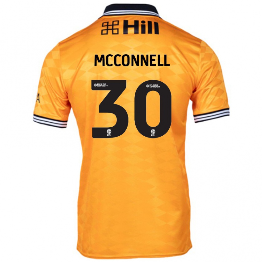 Kandiny Kinder Glenn Mcconnell #30 Orange Heimtrikot Trikot 2024/25 T-Shirt Österreich