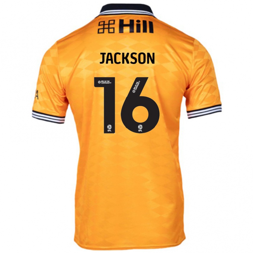 Kandiny Bambino Maglia Abbie Jackson #16 Arancione Kit Gara Home 2024/25 Maglietta