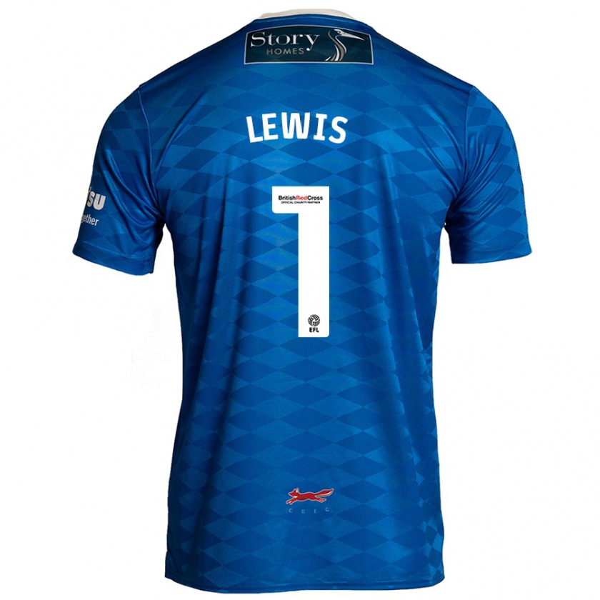 Kandiny Bambino Maglia Harry Lewis #1 Blu Kit Gara Home 2024/25 Maglietta