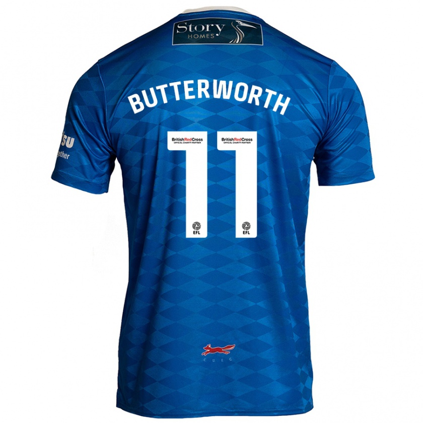 Kandiny Niño Camiseta Daniel Butterworth #11 Azul 1ª Equipación 2024/25 La Camisa