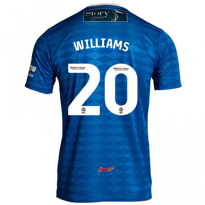 Kandiny Bambino Maglia Ben Williams #20 Blu Kit Gara Home 2024/25 Maglietta