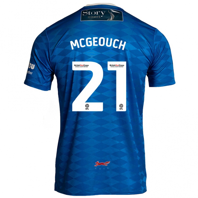 Kandiny Kinderen Dylan Mcgeouch #21 Blauw Thuisshirt Thuistenue 2024/25 T-Shirt België