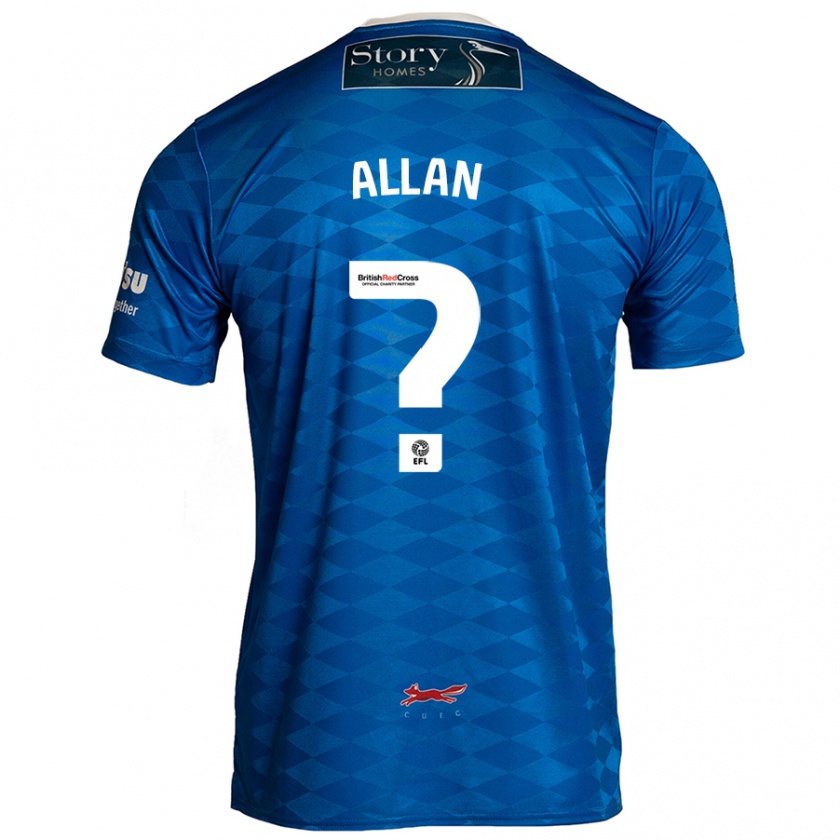 Kandiny Bambino Maglia Jake Allan #0 Blu Kit Gara Home 2024/25 Maglietta