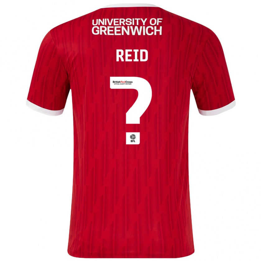 Kandiny Kinder Reuben Reid #0 Rot Weiß Heimtrikot Trikot 2024/25 T-Shirt Österreich